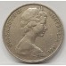 AUSTRALIA 1966 . TWENTY 20 CENTS COIN . ERROR / VARIETY . WAVY 2 
